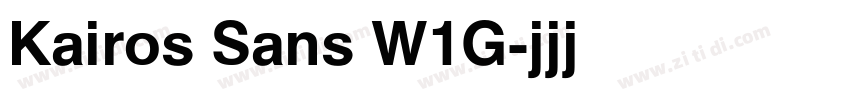 Kairos Sans W1G字体转换